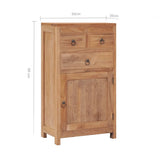 NNEVL Sideboard 50x30x90 cm Solid Teak Wood