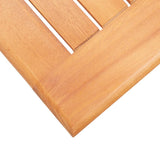 NNEVL 5 Piece Outdoor Dining Set Grey Solid Eucalyptus Wood