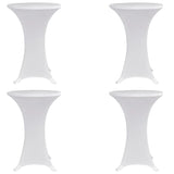 NNEVL Standing Table Cover Ø60 cm White Stretch 4 pcs
