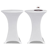 NNEVL Standing Table Cover Ø60 cm White Stretch 4 pcs