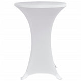 NNEVL Standing Table Cover Ø60 cm White Stretch 4 pcs