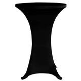 NNEVL Standing Table Cover Ø60 cm Black Stretch 4 pcs