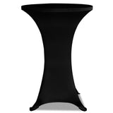 NNEVL Standing Table Cover Ø80 cm Black Stretch 4 pcs