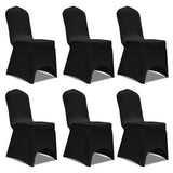 NNEVL Chair Cover Stretch Black 12 pcs