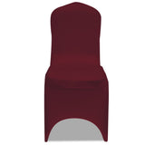NNEVL Chair Cover Stretch Burgundy 12 pcs