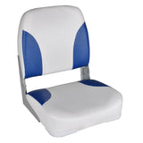 NNEVL Boat Seats 2 pcs Foldable Backrest With Blue-white Pillow 41x36x48 cm