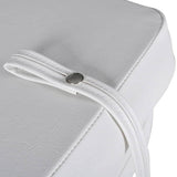 NNEVL Boat Seats 2 pcs Foldable Backrest With Blue-white Pillow 41x36x48 cm