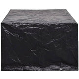NNEVL Garden Furniture Covers 2 pcs 4 Person Poly Rattan Set 8 Eyelets 113x113cm