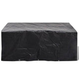 NNEVL Garden Furniture Covers 2 pcs 6 Person Poly Rattan Set 10 Eyelets 240x140cm