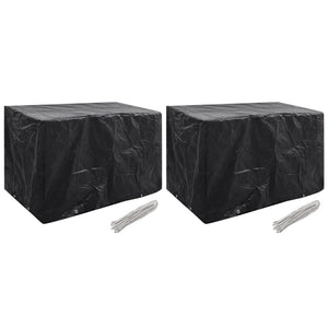NNEVL Garden Furniture Covers 2 pcs 8 Eyelets 140x70x90 cm