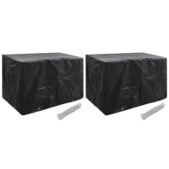 NNEVL Garden Furniture Covers 2 pcs 8 Eyelets 140x70x90 cm