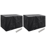 NNEVL Garden Furniture Covers 2 pcs 8 Eyelets 140x70x90 cm