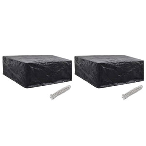 NNEVL Garden Furniture Covers 2 pcs 10 Eyelets 260x260x90 cm
