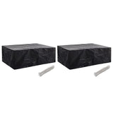 NNEVL Garden Furniture Covers 2 pcs 8 Eyelets 242x162x100 cm