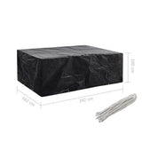 NNEVL Garden Furniture Covers 2 pcs 8 Eyelets 242x162x100 cm