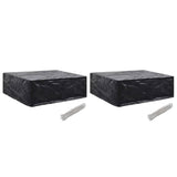 NNEVL Garden Furniture Covers 2 pcs 8 Eyelets 250x210x90 cm