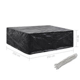 NNEVL Garden Furniture Covers 2 pcs 8 Eyelets 250x210x90 cm