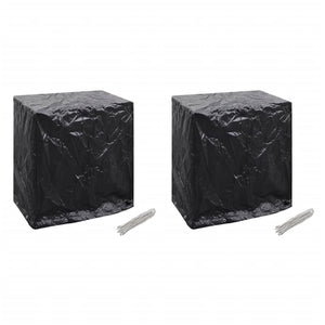 NNEVL Garden Furniture Covers 2 pcs Table Tennis Table 8 Eyelets 160x55x182 cm