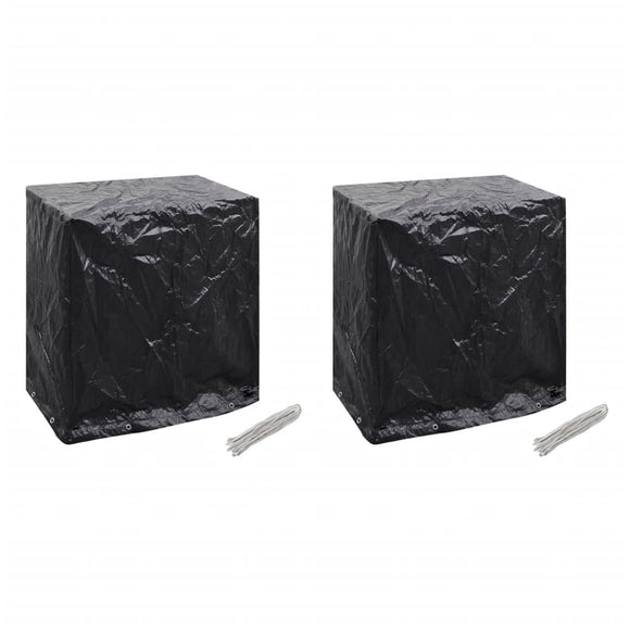 NNEVL Garden Furniture Covers 2 pcs Table Tennis Table 8 Eyelets 160x55x182 cm