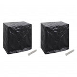 NNEVL Garden Furniture Covers 2 pcs Table Tennis Table 8 Eyelets 160x55x182 cm