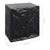 NNEVL Garden Furniture Covers 2 pcs Table Tennis Table 8 Eyelets 160x55x182 cm