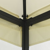 NNEVL Gazebo with Nets 300x300x265 cm Cream