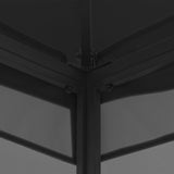 NNEVL Gazebo with Nets 300x300x265 cm Anthracite