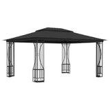 NNEVL Gazebo with Nets 300x400x265 cm Anthracite