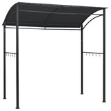 NNEVL BBQ Gazebo 215x150x220 cm Anthracite Steel