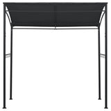 NNEVL BBQ Gazebo 215x150x220 cm Anthracite Steel