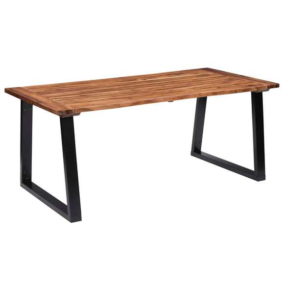 NNEVL Dining Table Solid Acacia Wood 180x90 cm
