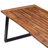 NNEVL Dining Table Solid Acacia Wood 180x90 cm