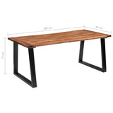 NNEVL Dining Table Solid Acacia Wood 180x90 cm