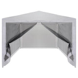 NNEVL Party Tent with 4 Mesh Sidewalls 3x3 m
