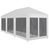 NNEVL Party Tent with 8 Mesh Sidewalls 9x3 m
