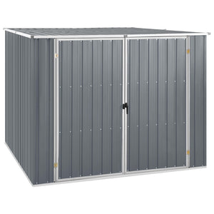 NNEVL Garden Shed Grey 195x198x159 cm Galvanised Steel
