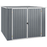 NNEVL Garden Shed Grey 195x198x159 cm Galvanised Steel