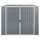 NNEVL Garden Shed Grey 195x198x159 cm Galvanised Steel