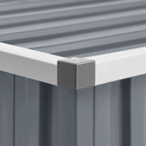NNEVL Garden Shed Grey 195x198x159 cm Galvanised Steel