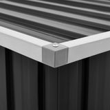 NNEVL Garden Storage Box Anthracite 129x67x65 cm