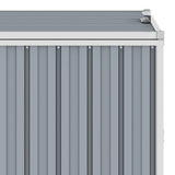 NNEVL Double Garbage Bin Shed Grey 143x81x121 cm Steel