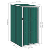 NNEVL Garden Shed Green 87x98x159 cm Galvanised Steel