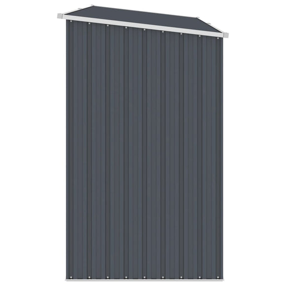 NNEVL Garden Firewood Shed Anthracite 245x98x159 cm Galvanised Steel