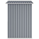NNEVL Garden Shed Grey 205x129x183 cm Galvanised Steel