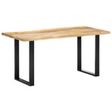 NNEVL Dining Table 160x80x75 cm Solid Mango Wood