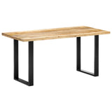 NNEVL Dining Table 160x80x75 cm Solid Mango Wood