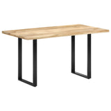 NNEVL Dining Table 140x70x76 cm Solid Mango Wood