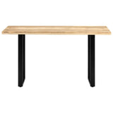 NNEVL Dining Table 140x70x76 cm Solid Mango Wood