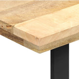 NNEVL Dining Table 140x70x76 cm Solid Mango Wood
