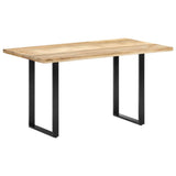 NNEVL Dining Table 140x70x76 cm Solid Mango Wood